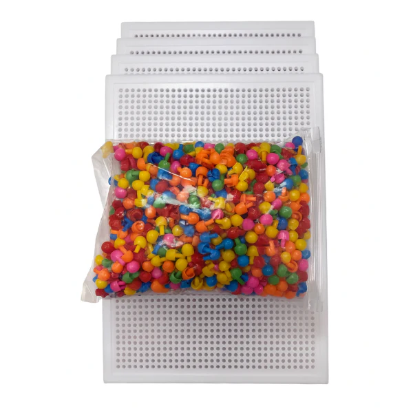 ABC Essentials 5 Peg Boards & 1,000 Pegs Value Set - Image 3